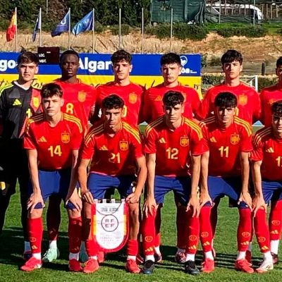 Dani Fernández en el once ante Alemania (@RFEF)