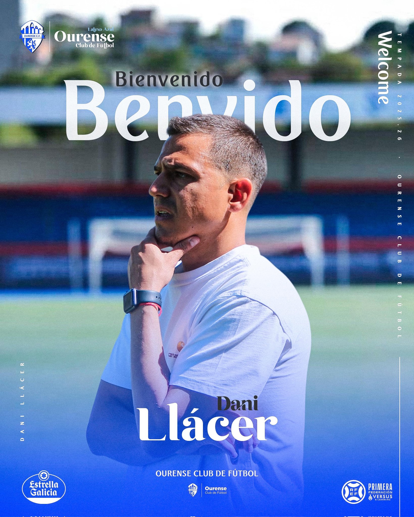 Dani Llácer, nuevo técnico gallego (@Ourense_CF)
