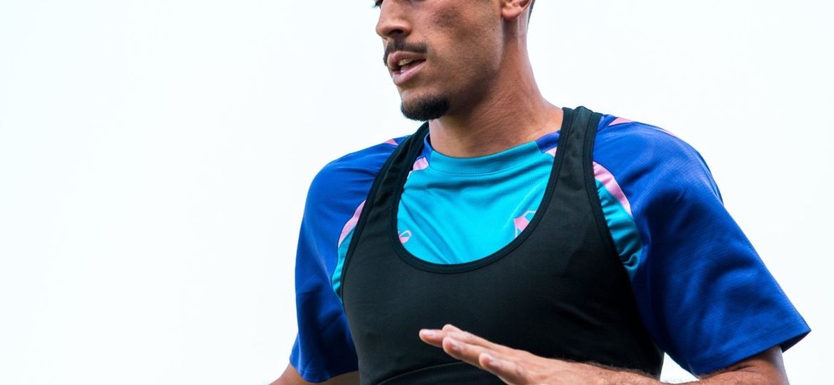 David Rodríguez en un entrenamiento (CD Tenerife)