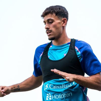 David Rodríguez en un entrenamiento (CD Tenerife)