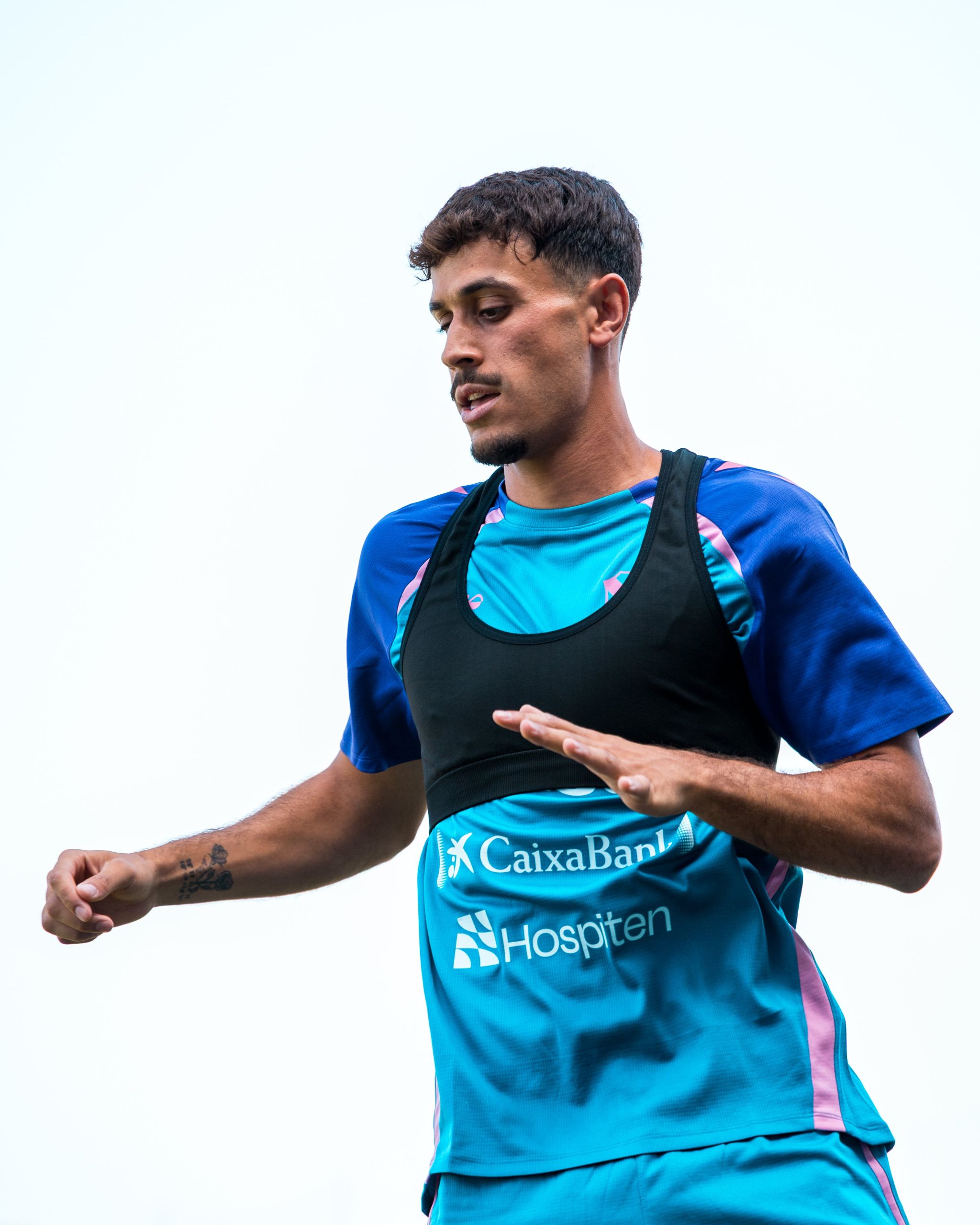 David Rodríguez en un entrenamiento (CD Tenerife)