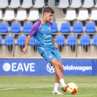 David Rodríguez en un entrenamiento (CD Tenerife)