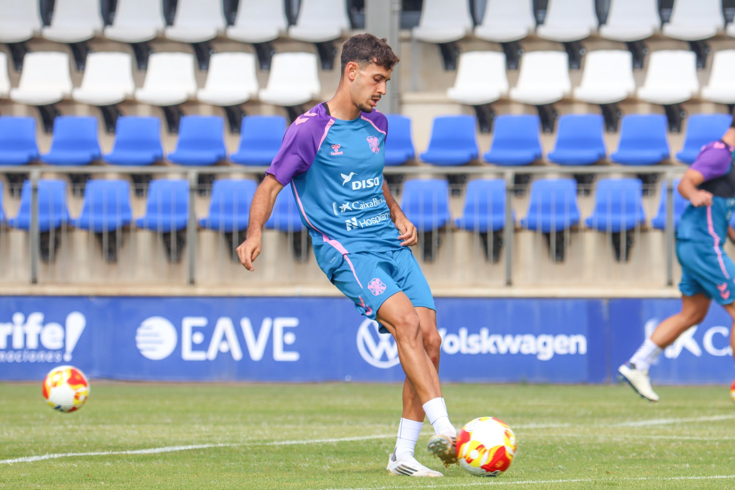 David Rodríguez en un entrenamiento (CD Tenerife)