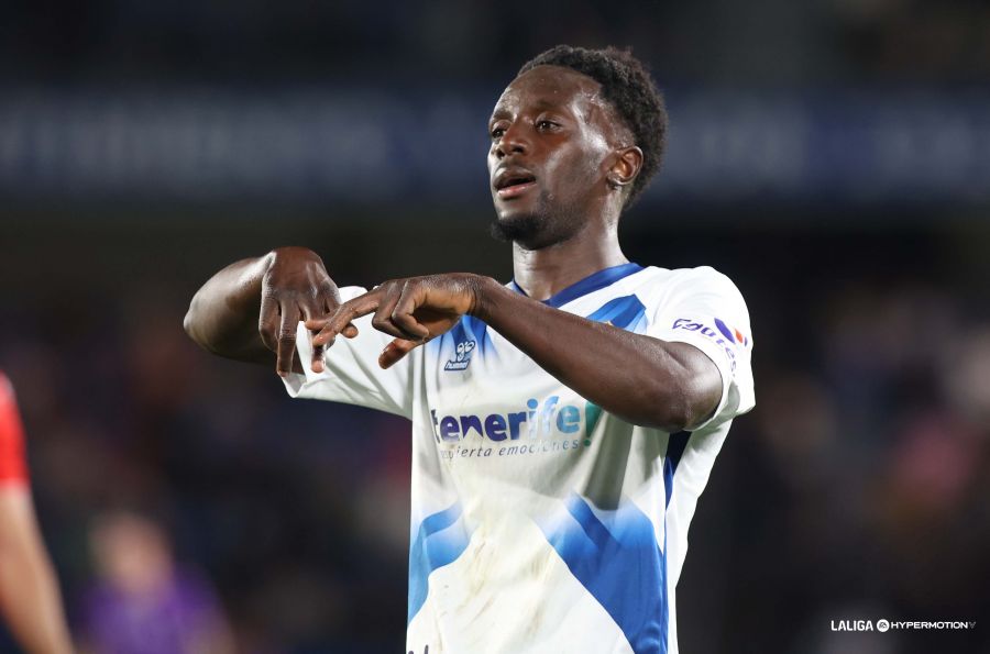 Diarra celebra su gol al Córdoba (LA LIGA)