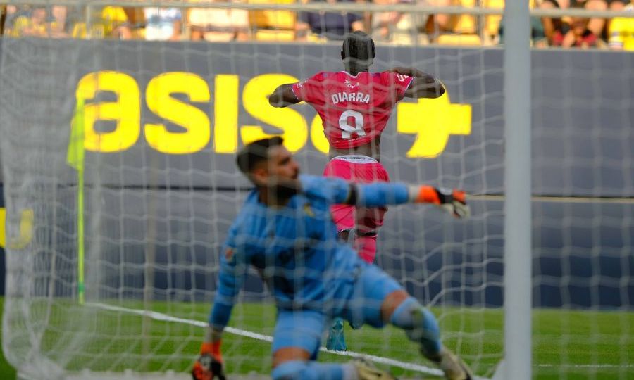 Diarra celebra su gol en Cádiz (LA LIGA)