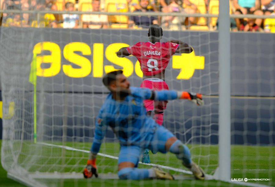 Diarra celebra su gol en Cádiz (LA LIGA)