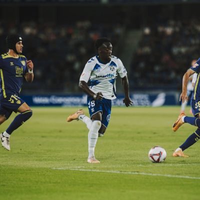 Diarra durante el partido contra el Málaga (CD TENERIFE)