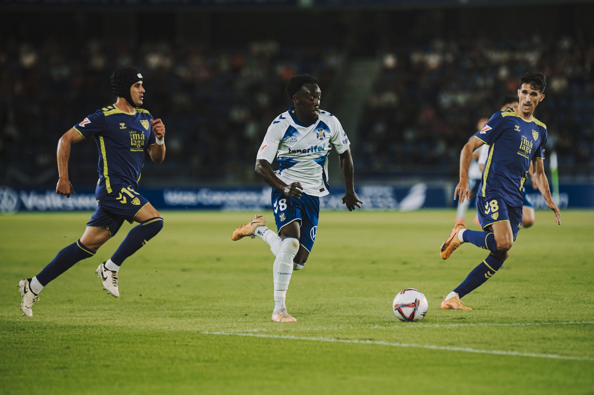 Diarra durante el partido contra el Málaga (CD TENERIFE)