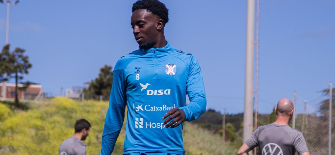 Diarra durante un entrenamiento (@CDTOficial)