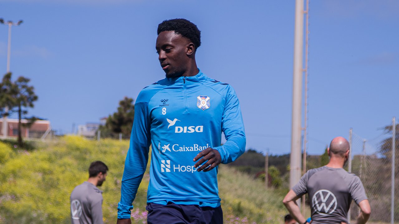 Diarra durante un entrenamiento (@CDTOficial)