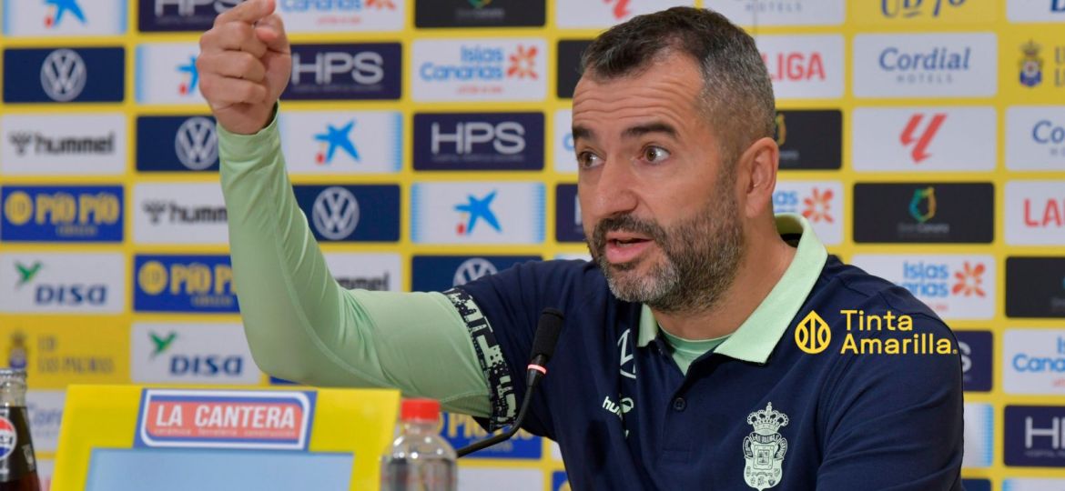 Diego Martínez en sala de prensa (TINTAAMARILLA.ES / C. Torres)