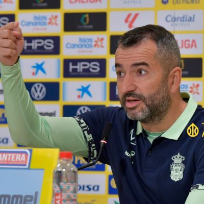 Diego Martínez en sala de prensa (TINTAAMARILLA.ES / C. Torres)