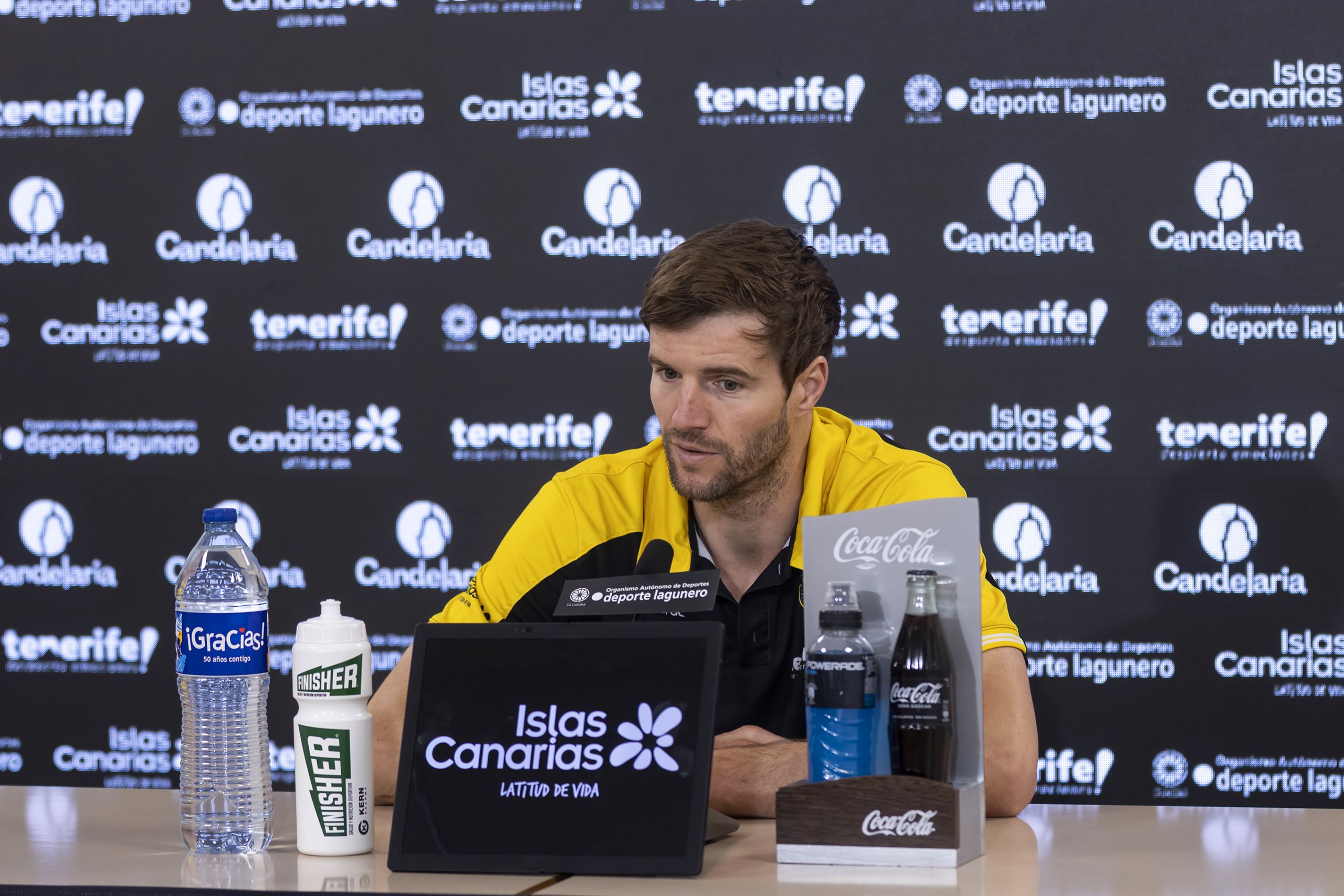 Aaron Doornekamp en sala de prensa (CEDIDA)