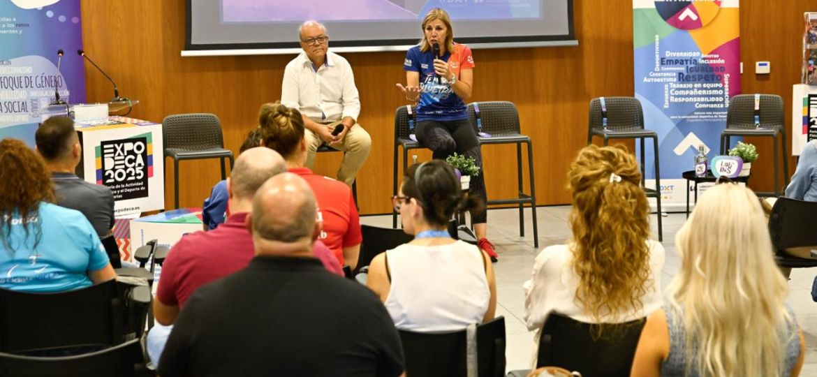 Yolanda Moliné en el programa Educar Entrenando (CEDIDA)|La Tenerife Bluetrail en ExpoDeca (CEDIDA)