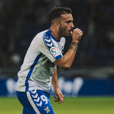 Elady Zorrilla celebra un gol en el Heliodoro (CD TENERIFE)