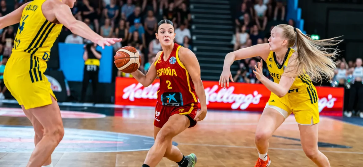 Elena Buenavida contra Suecia (FIBA)