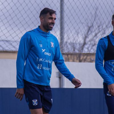 Enric Gallego durante un entrenamiento (@CDTOficial)