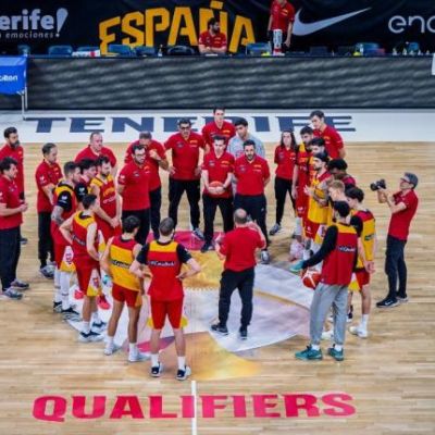 Entrenamiento de España en el Santiago Martín (FEB)