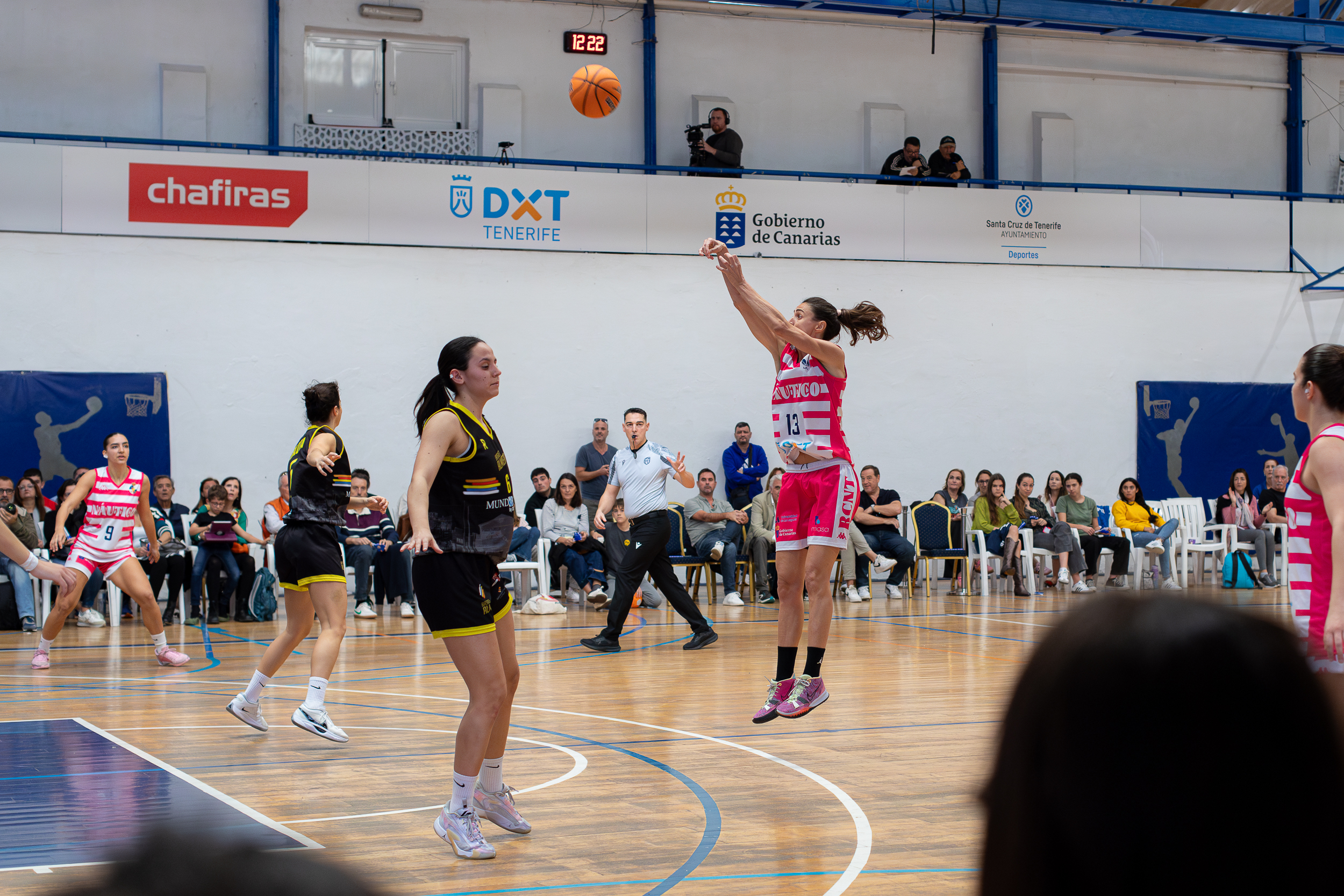 Eva Serra, en un partido con el Náutico (CEDIDA).