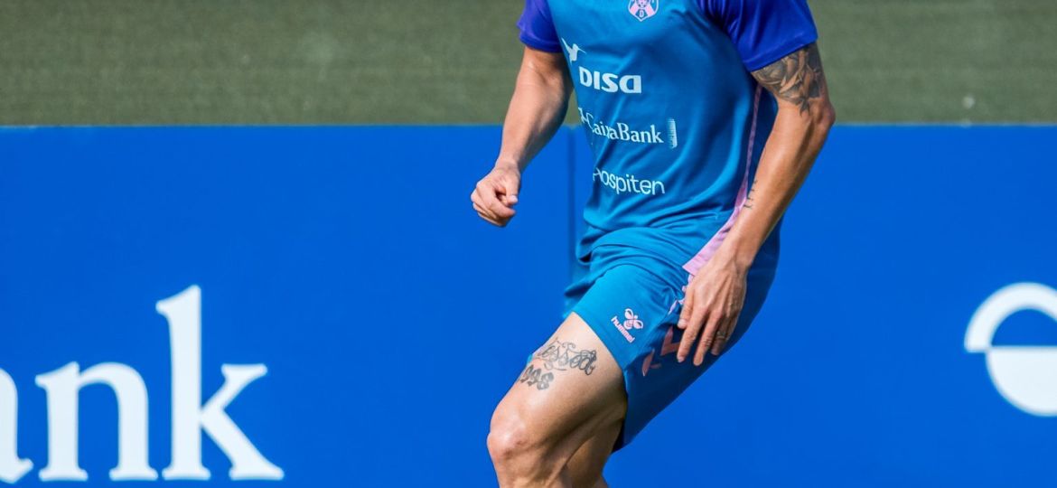Fabricio en un entrenamiento (CD Tenerife)