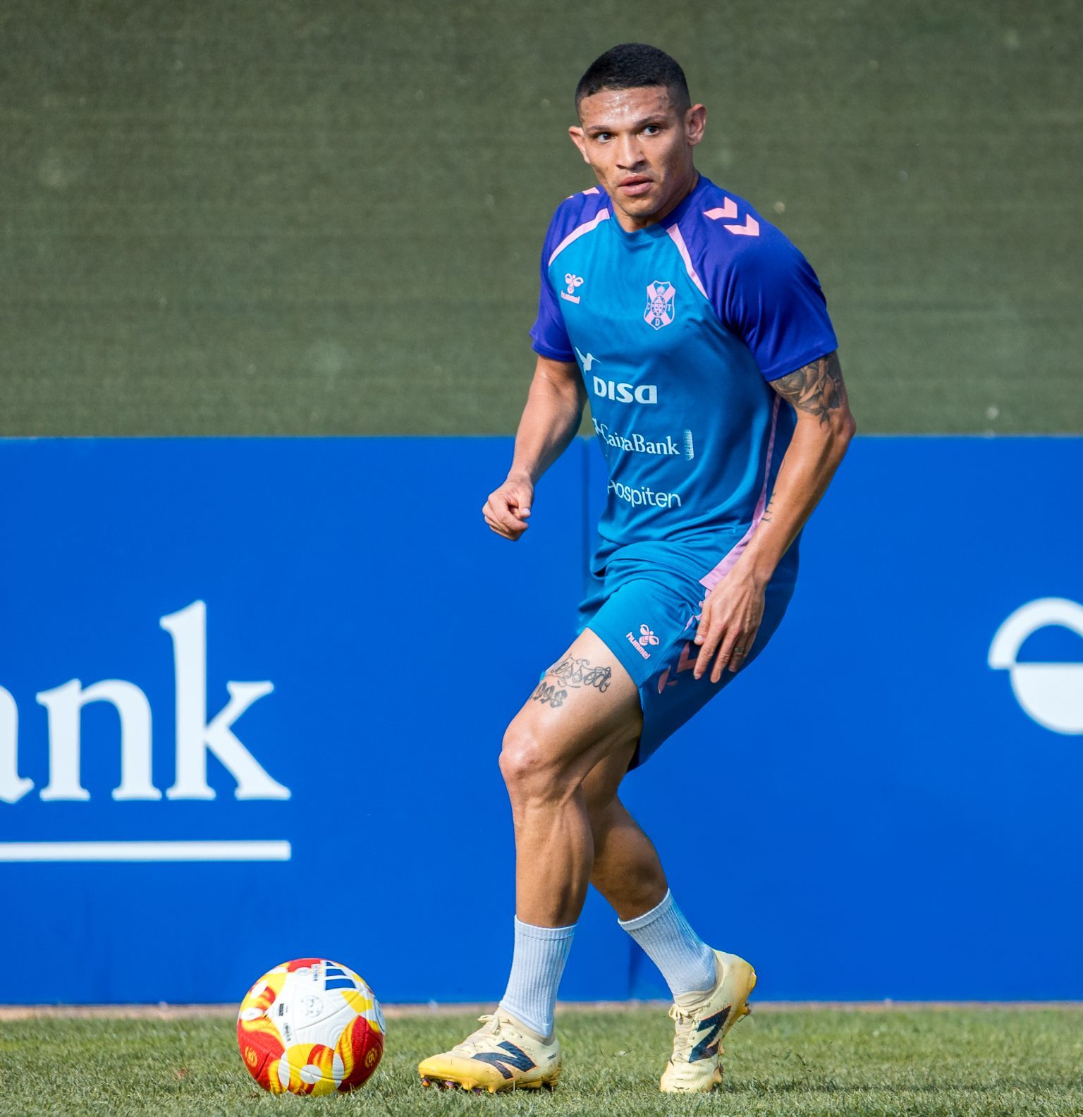 Fabricio en un entrenamiento (CD Tenerife)