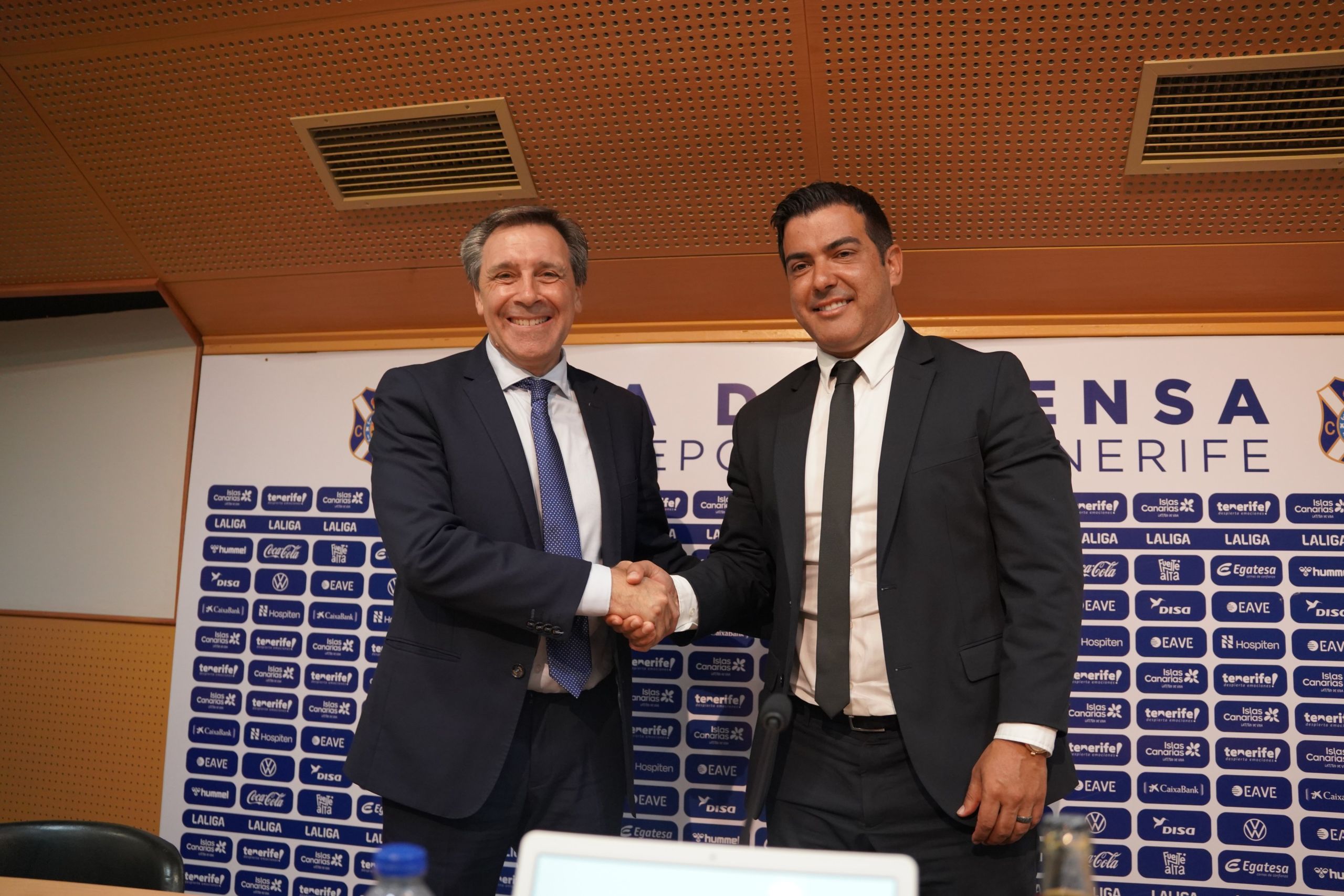 Felipe Miñambres y Rayco García (CD TENERIFE).