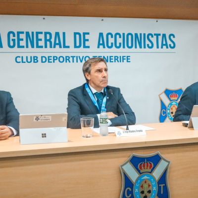 Felipe Miñambres en la Junta General de Accionistas del 22 de diciembre (CD Tenerife)