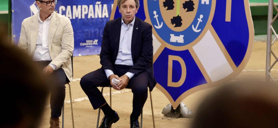 Felipe Miñambres en la presentación de la campaña de abonos 25-26 (@CDTOficial)|Felipe Miñambres en la presentación de la campaña de abonos 25-26 (@CDTOficial)