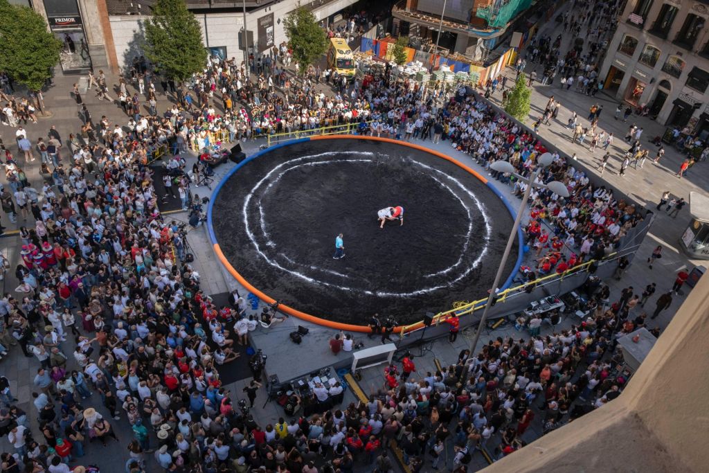 Imagen aérea de la luchada en Madrid (CEDIDA)|Foto. Lucha en Callao 8|Foto. Lucha en Callao 9|Foto. Lucha en Callao 3