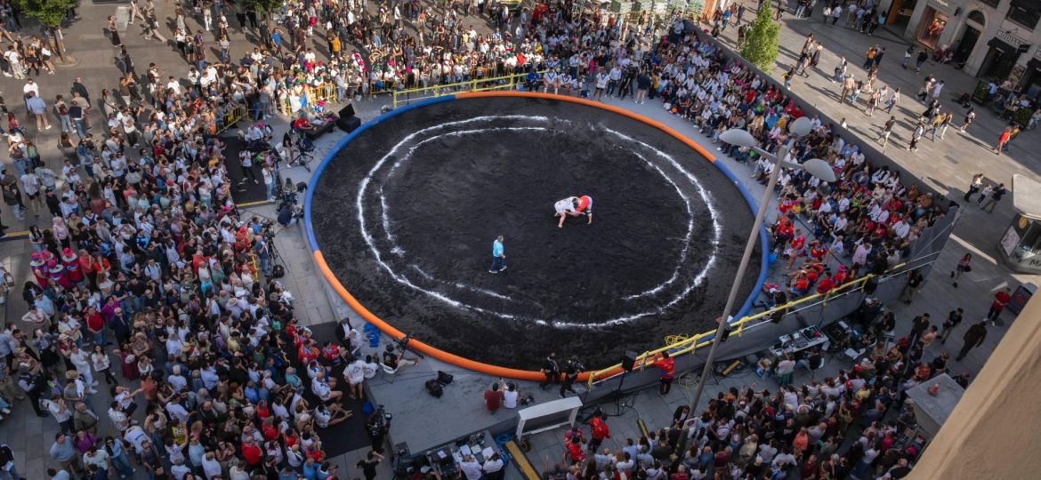 Imagen aérea de la luchada en Madrid (CEDIDA)|Foto. Lucha en Callao 8|Foto. Lucha en Callao 9|Foto. Lucha en Callao 3