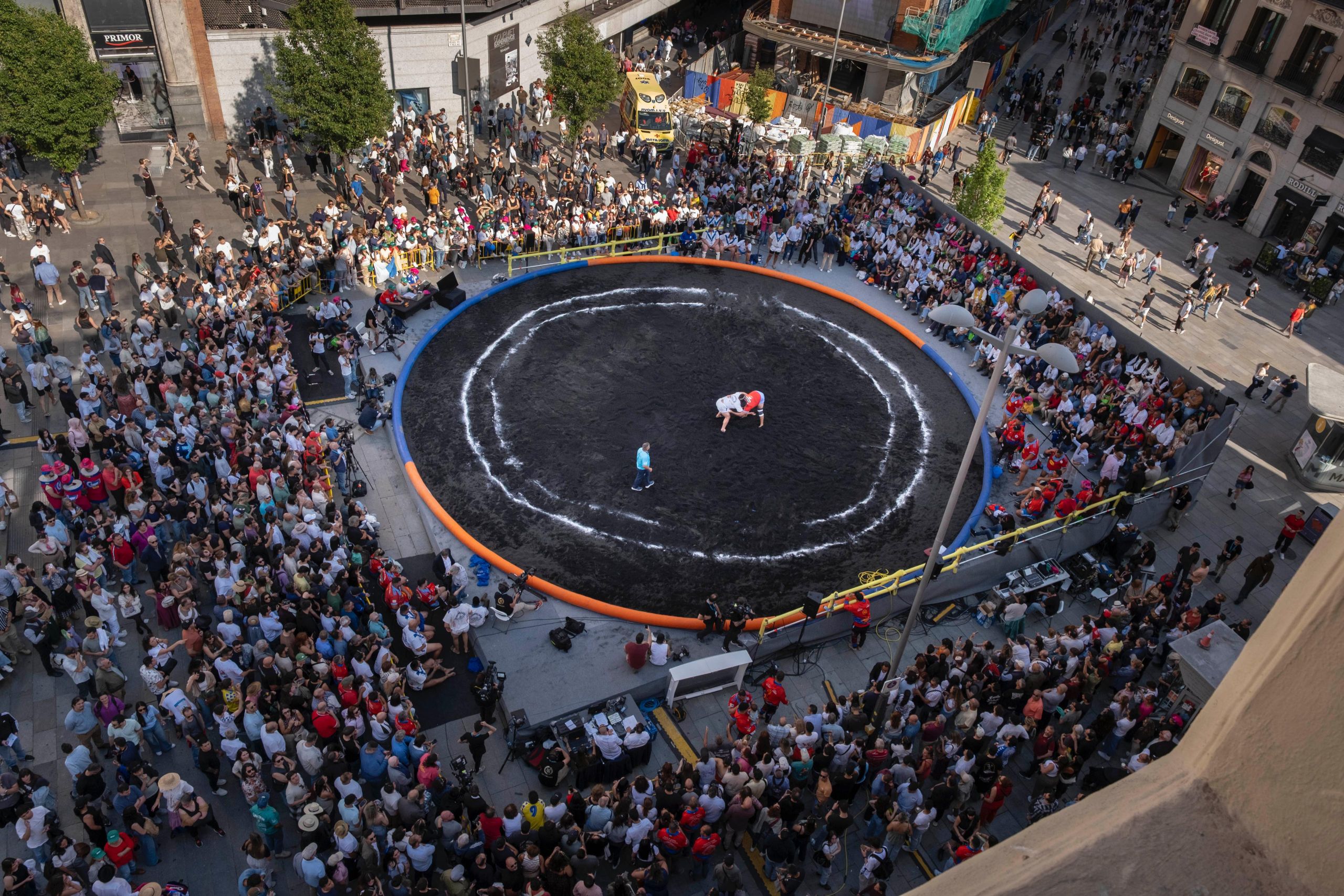 Imagen aérea de la luchada en Madrid (CEDIDA)