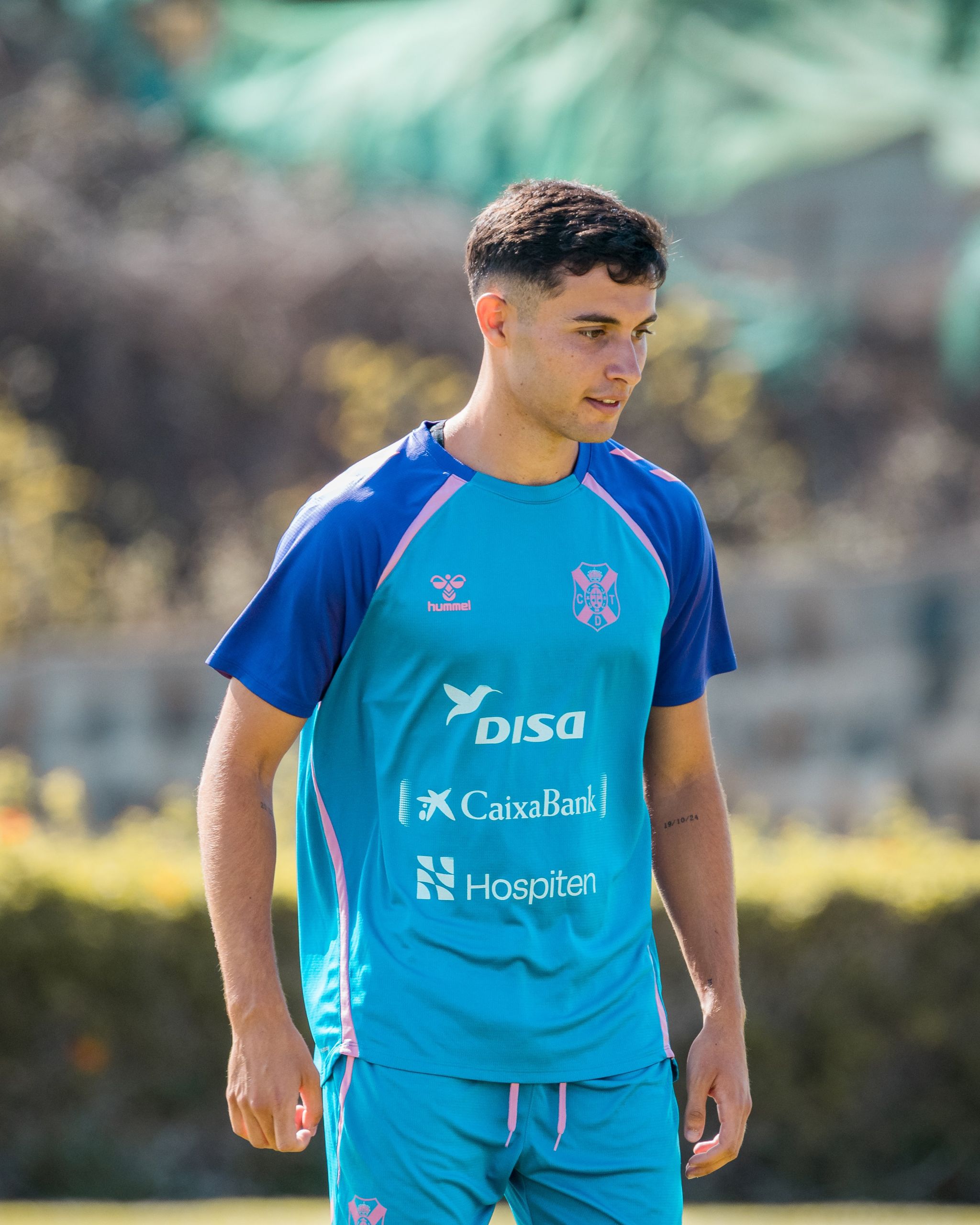 Fran Sabina entrenando (CD Tenerife)
