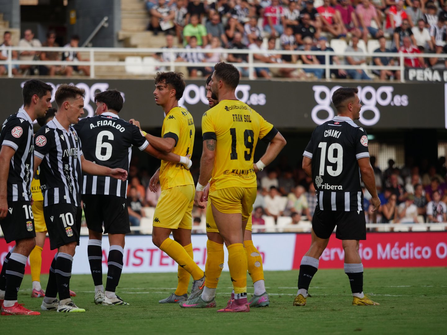 Fran Sol, en el partido entre el Hércules y el Cartagena (@cfhercules)