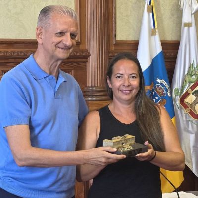 Francisco Linares con Aída Salazar (LA OROTAVA)