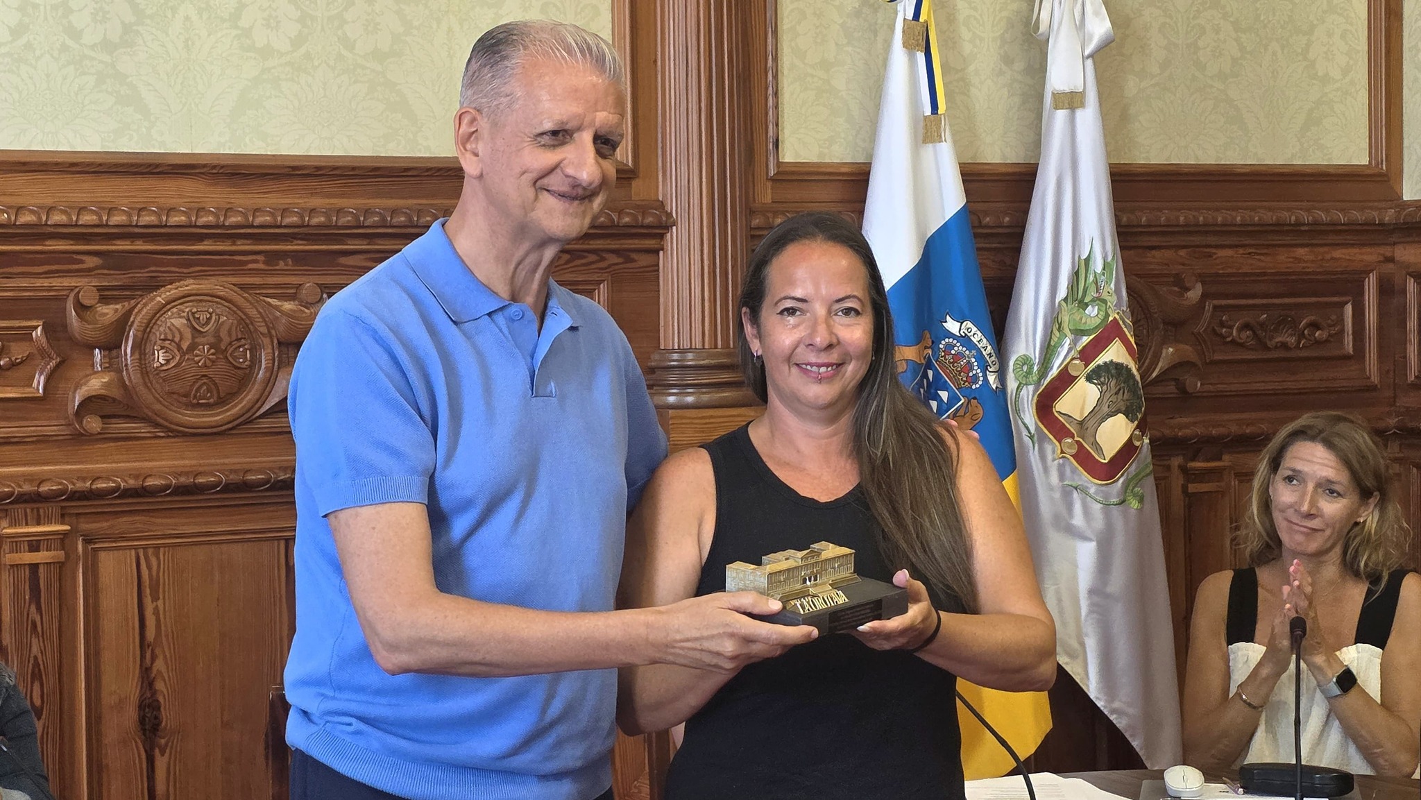 Francisco Linares con Aída Salazar (LA OROTAVA)