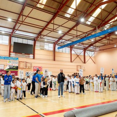 Francisco Linares en una muestra de actividades deportivas extraescolares (LA OROTAVA)