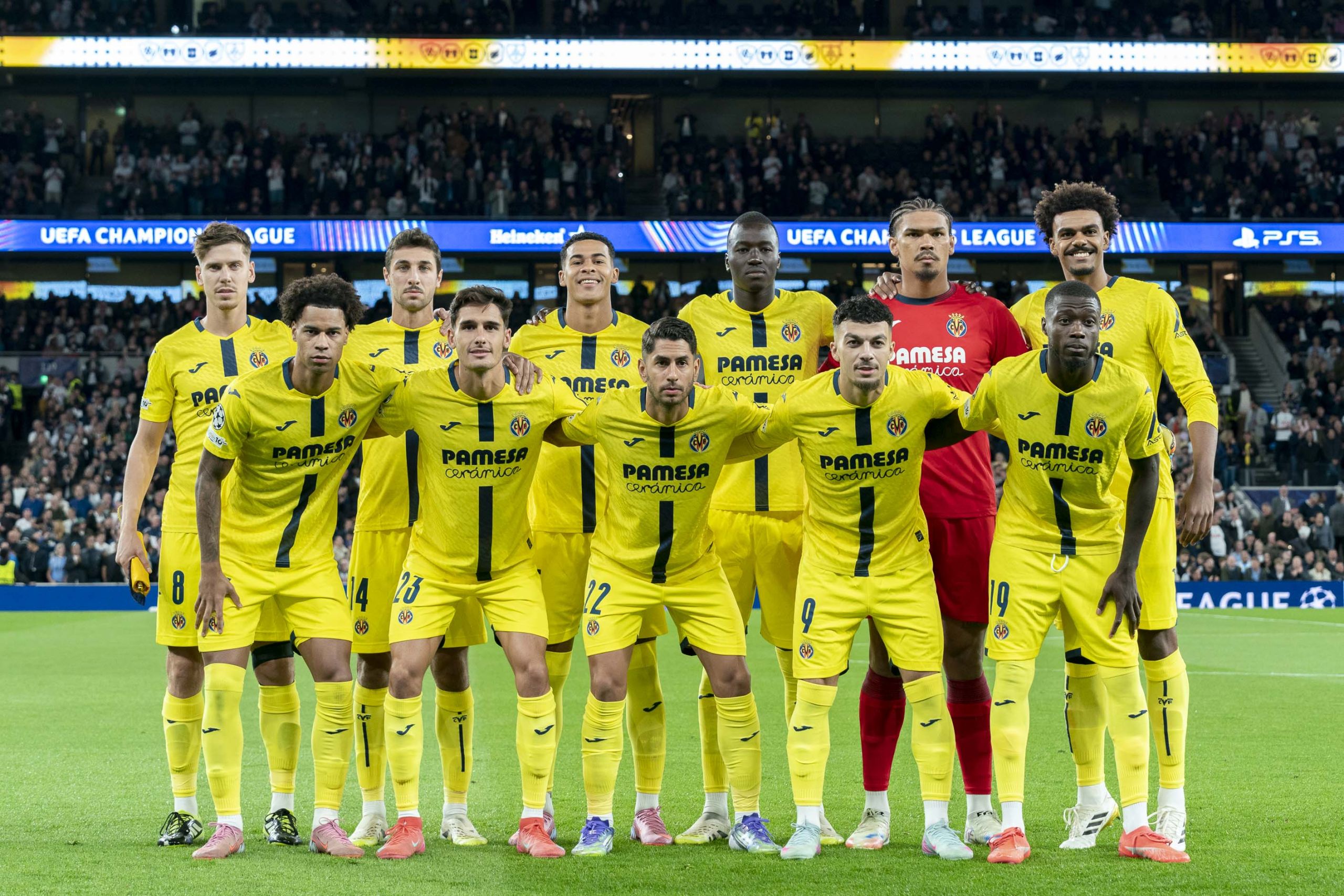 XI del Villarreal ante el Tottenham (@VILLARREALCF).