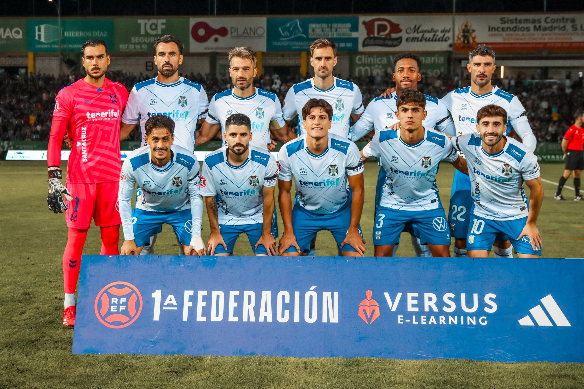 Once inicial contra el Cacereño (CD TENERIFE)