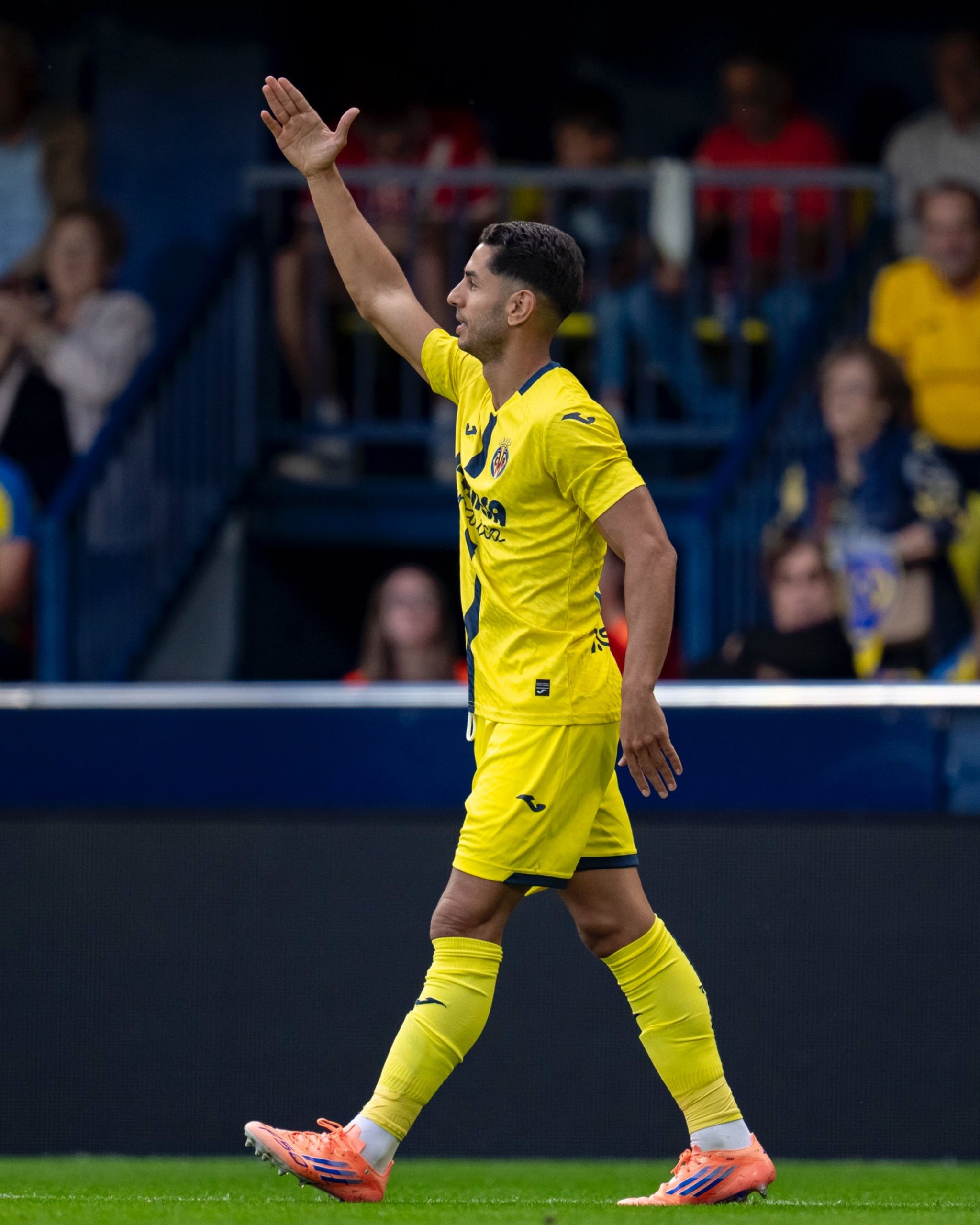 Ayoze Pérez celebra su gol (@VILLARREALCF).