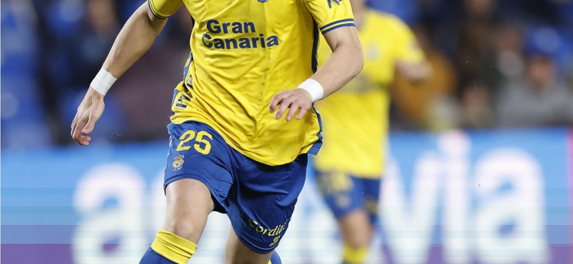 Lukovic en un partido de Las Palmas. (UD LAS PALMAS)