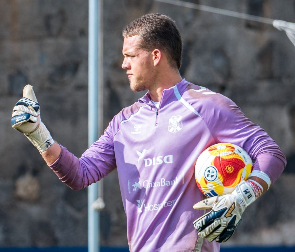 Gabri de Vuyst en un entrenamiento (CD Tenerife)