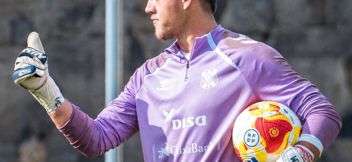 Gabri de Vuyst en un entrenamiento (CD Tenerife)