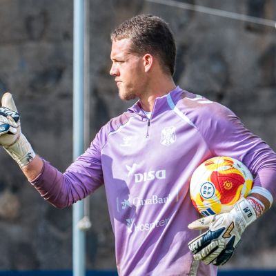 Gabri de Vuyst en un entrenamiento (CD Tenerife)