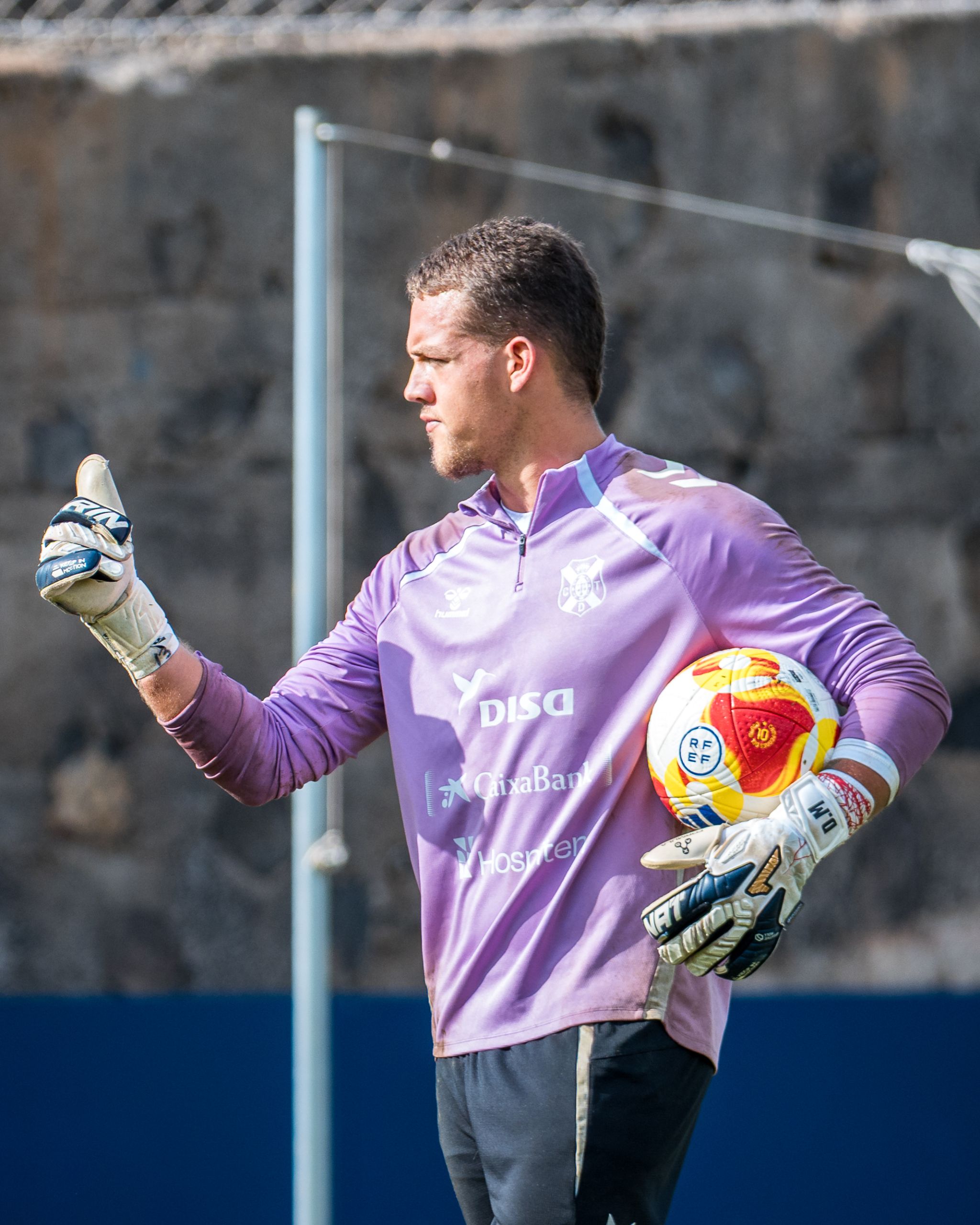 Gabri de Vuyst en un entrenamiento (CD Tenerife)
