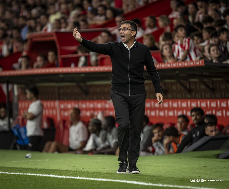 Asier Garitano, dando instrucciones a sus jugadores (LALIGA).