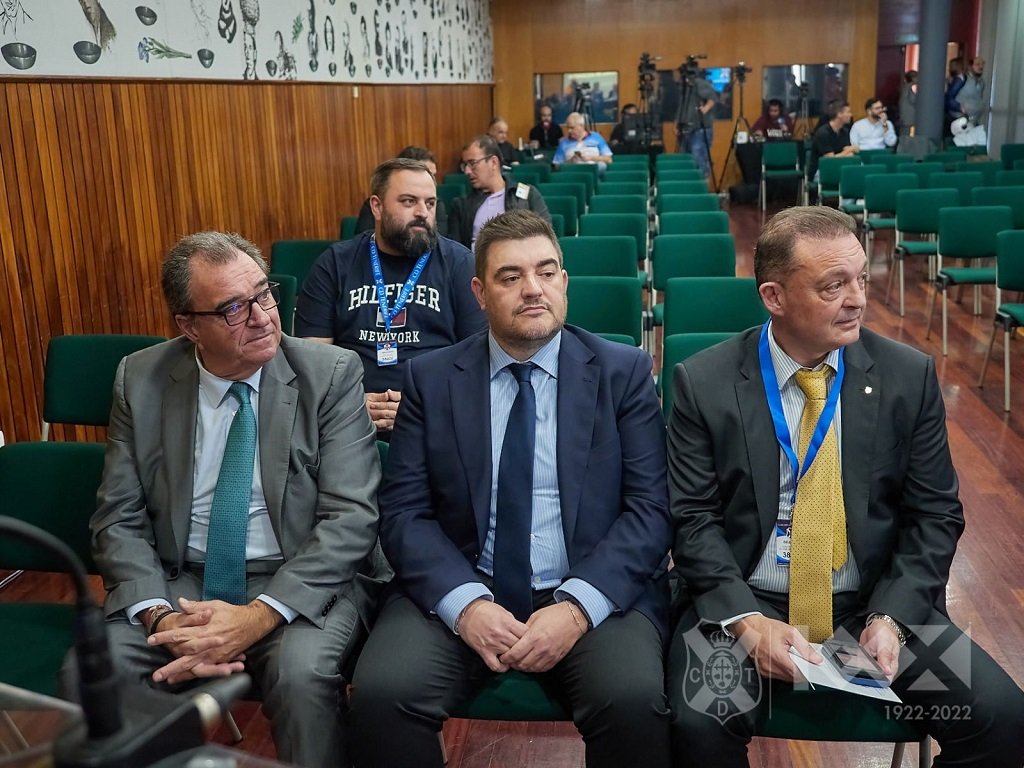José Miguel Garrido, Juan Guerrero y Santiago Pozas (CD TENERIFE)