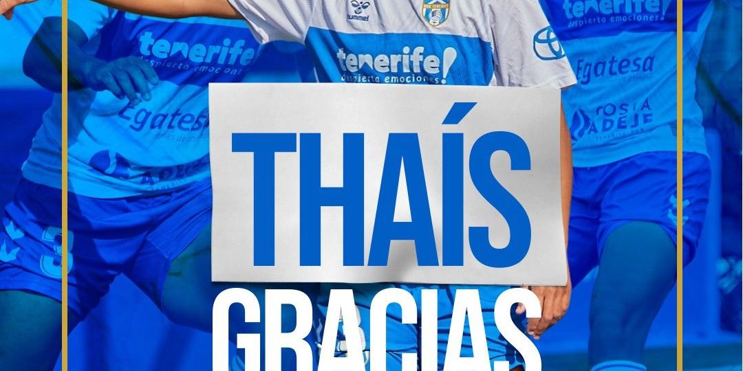 Cartel oficial agradecimiento Thaís Ferreira (@UDCATenerife)