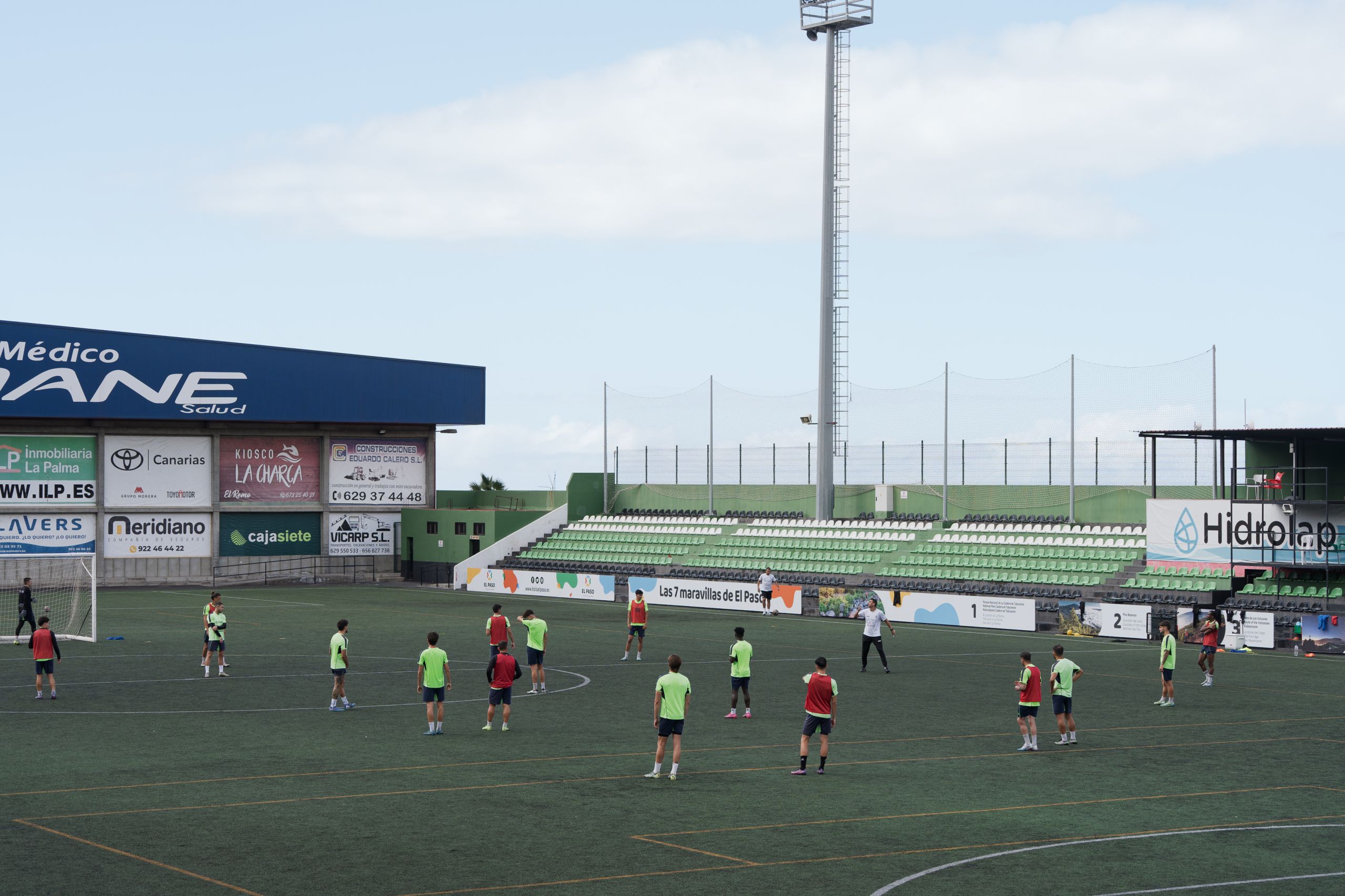 Un entrenamiento del Atlético Paso.