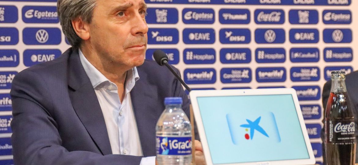 Felipe Miñambres en sala de prensa (CD TENERIFE)