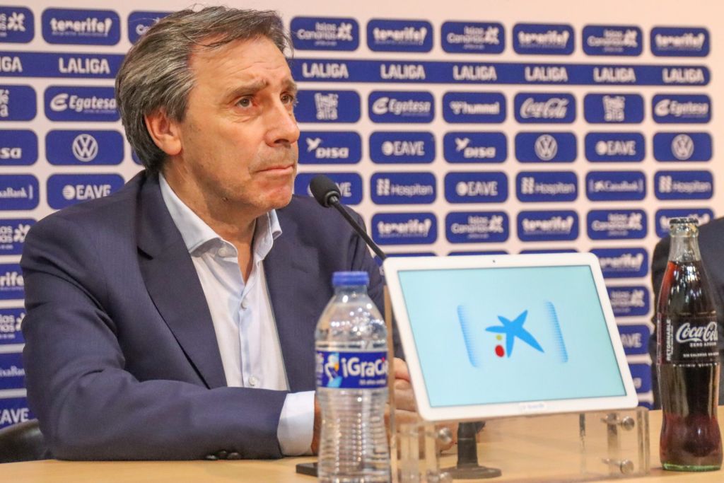 Felipe Miñambres en sala de prensa (CD TENERIFE)